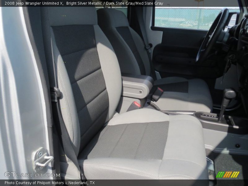 Bright Silver Metallic / Dark Slate Gray/Med Slate Gray 2008 Jeep Wrangler Unlimited X