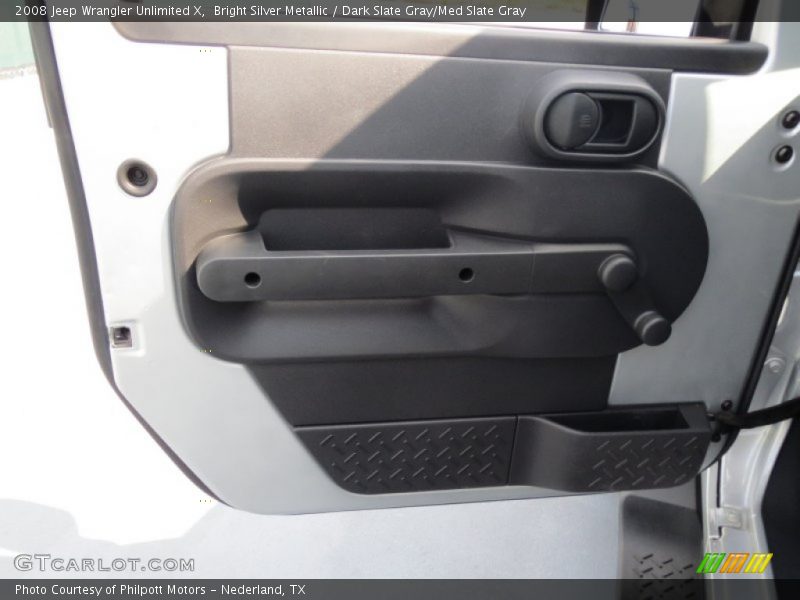 Bright Silver Metallic / Dark Slate Gray/Med Slate Gray 2008 Jeep Wrangler Unlimited X