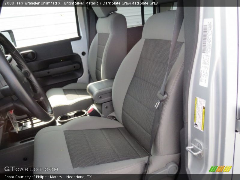 Bright Silver Metallic / Dark Slate Gray/Med Slate Gray 2008 Jeep Wrangler Unlimited X