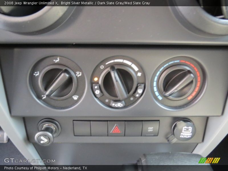 Bright Silver Metallic / Dark Slate Gray/Med Slate Gray 2008 Jeep Wrangler Unlimited X