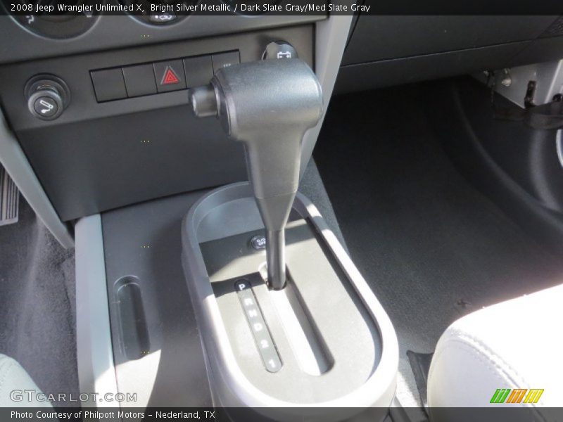 Bright Silver Metallic / Dark Slate Gray/Med Slate Gray 2008 Jeep Wrangler Unlimited X