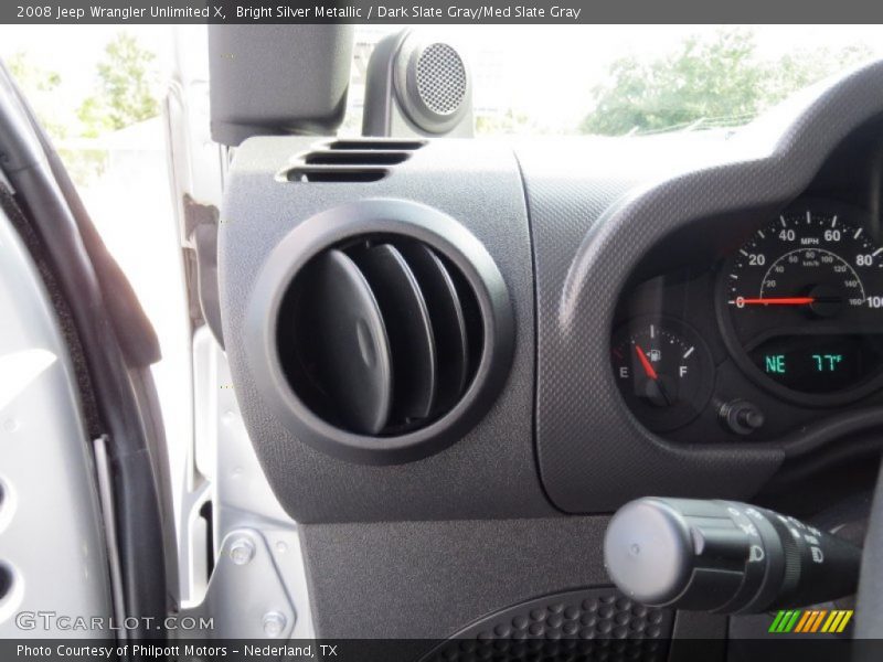 Bright Silver Metallic / Dark Slate Gray/Med Slate Gray 2008 Jeep Wrangler Unlimited X