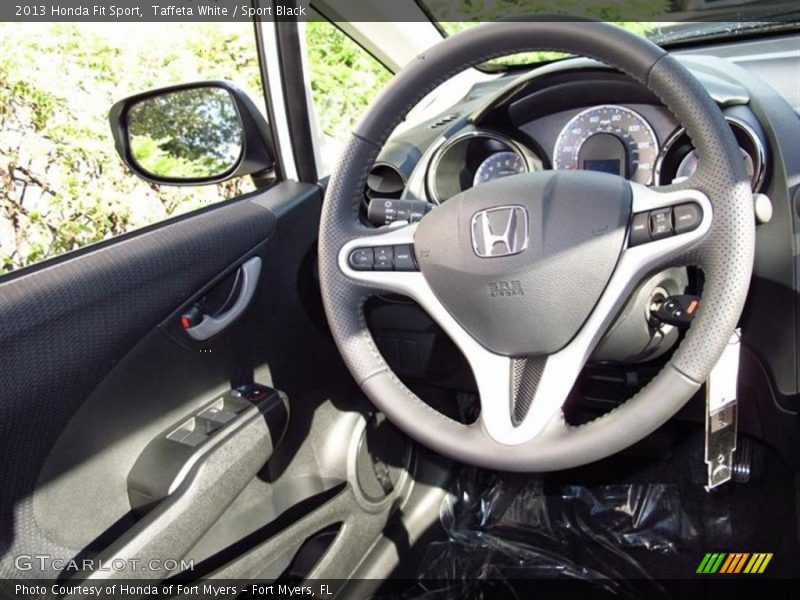 Taffeta White / Sport Black 2013 Honda Fit Sport