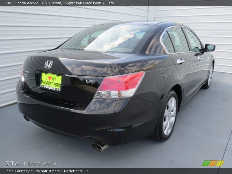 Nighthawk Black Pearl / Black 2008 Honda Accord EX V6 Sedan