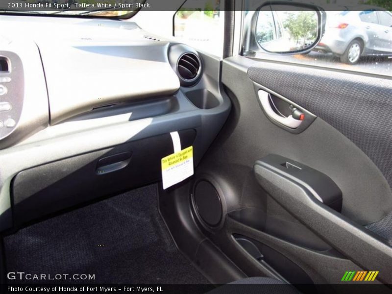 Taffeta White / Sport Black 2013 Honda Fit Sport