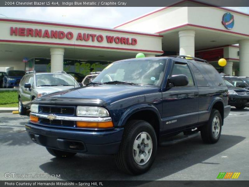 Indigo Blue Metallic / Graphite Gray 2004 Chevrolet Blazer LS 4x4