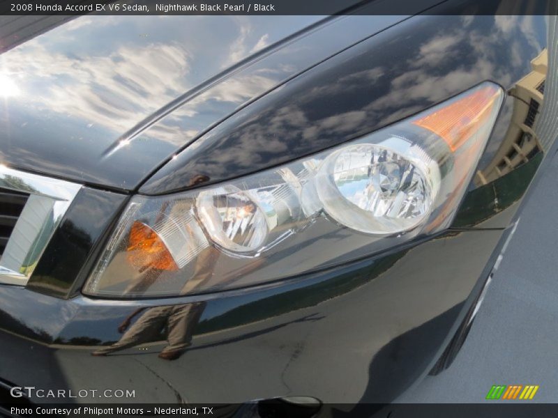 Nighthawk Black Pearl / Black 2008 Honda Accord EX V6 Sedan