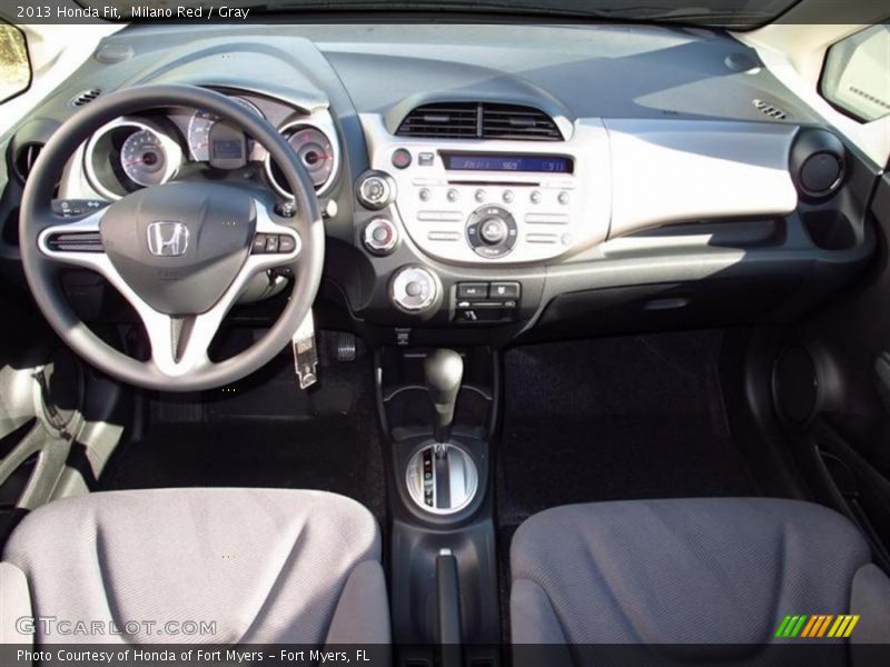 Milano Red / Gray 2013 Honda Fit