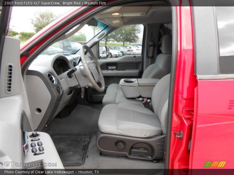 Bright Red / Medium Flint 2007 Ford F150 XLT SuperCrew