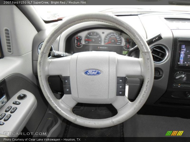 Bright Red / Medium Flint 2007 Ford F150 XLT SuperCrew