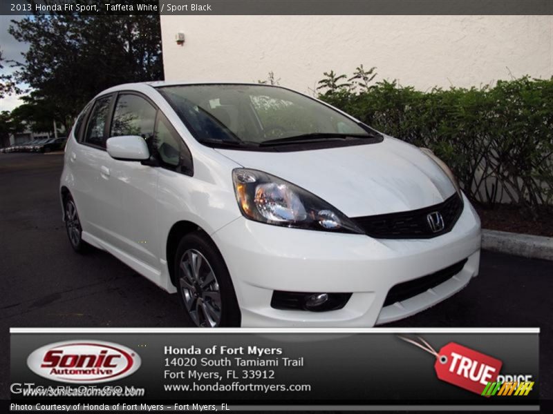 Taffeta White / Sport Black 2013 Honda Fit Sport