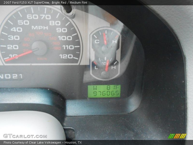 Bright Red / Medium Flint 2007 Ford F150 XLT SuperCrew