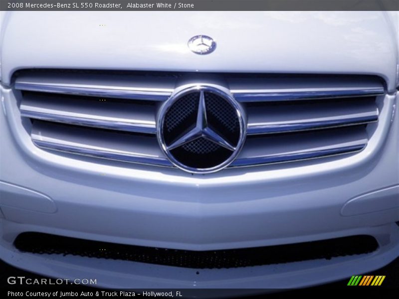 Alabaster White / Stone 2008 Mercedes-Benz SL 550 Roadster