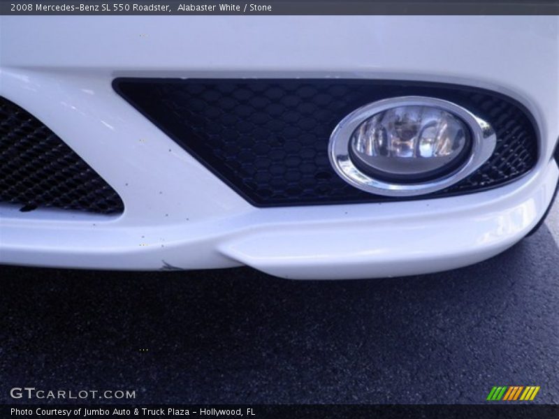 Alabaster White / Stone 2008 Mercedes-Benz SL 550 Roadster