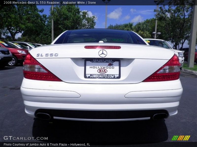 Alabaster White / Stone 2008 Mercedes-Benz SL 550 Roadster