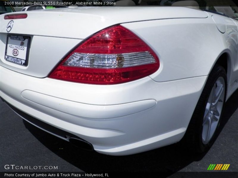 Alabaster White / Stone 2008 Mercedes-Benz SL 550 Roadster