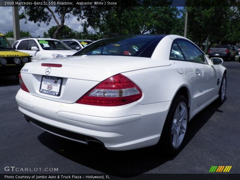 Alabaster White / Stone 2008 Mercedes-Benz SL 550 Roadster