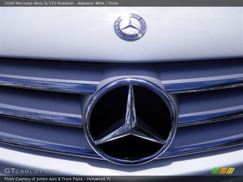 Alabaster White / Stone 2008 Mercedes-Benz SL 550 Roadster