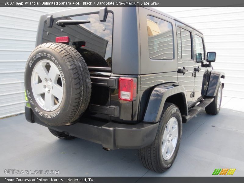 Black / Dark Slate Gray/Medium Slate Gray 2007 Jeep Wrangler Unlimited Sahara 4x4