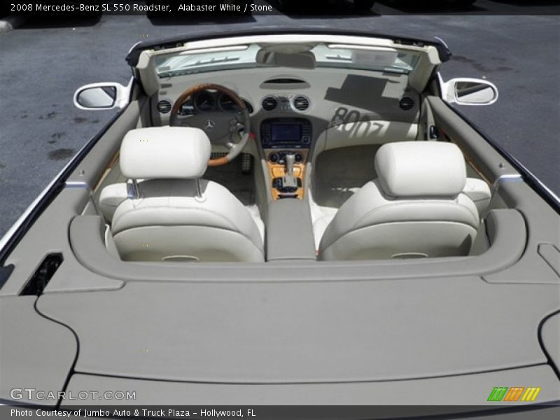 Alabaster White / Stone 2008 Mercedes-Benz SL 550 Roadster