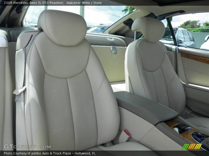 Alabaster White / Stone 2008 Mercedes-Benz SL 550 Roadster
