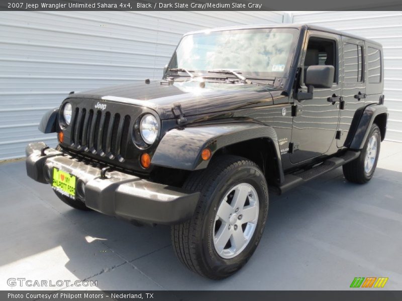 Black / Dark Slate Gray/Medium Slate Gray 2007 Jeep Wrangler Unlimited Sahara 4x4