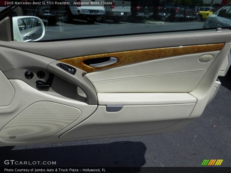 Alabaster White / Stone 2008 Mercedes-Benz SL 550 Roadster