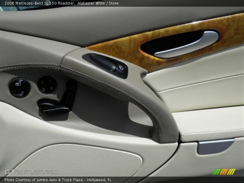 Alabaster White / Stone 2008 Mercedes-Benz SL 550 Roadster