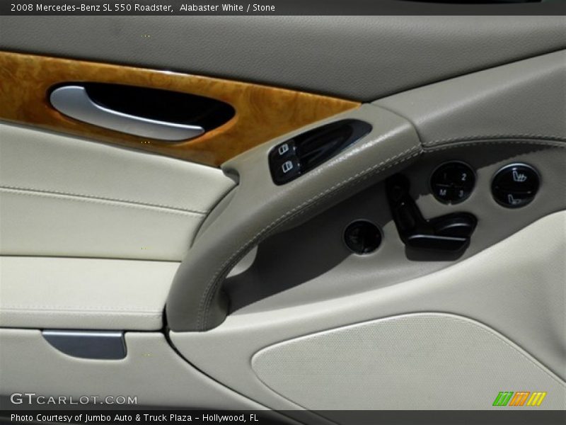 Alabaster White / Stone 2008 Mercedes-Benz SL 550 Roadster