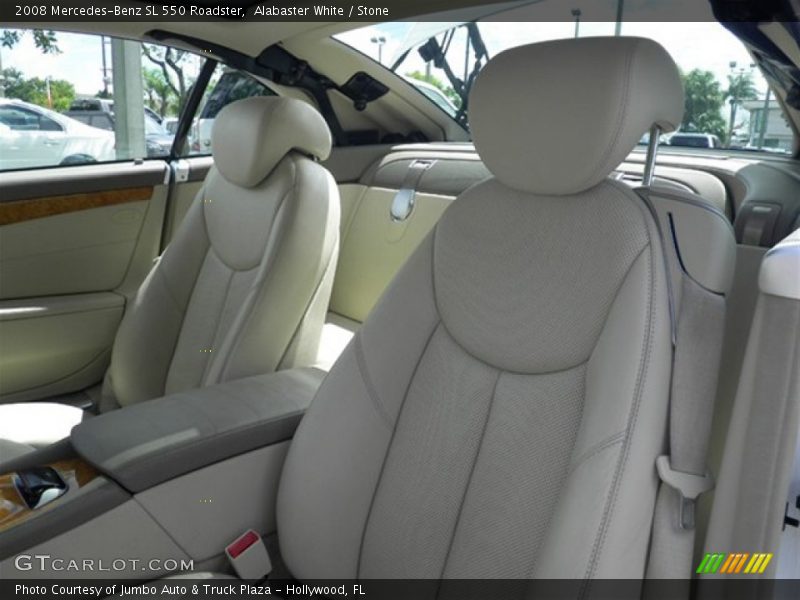 Alabaster White / Stone 2008 Mercedes-Benz SL 550 Roadster