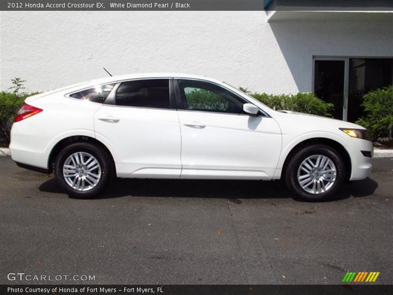 White Diamond Pearl / Black 2012 Honda Accord Crosstour EX