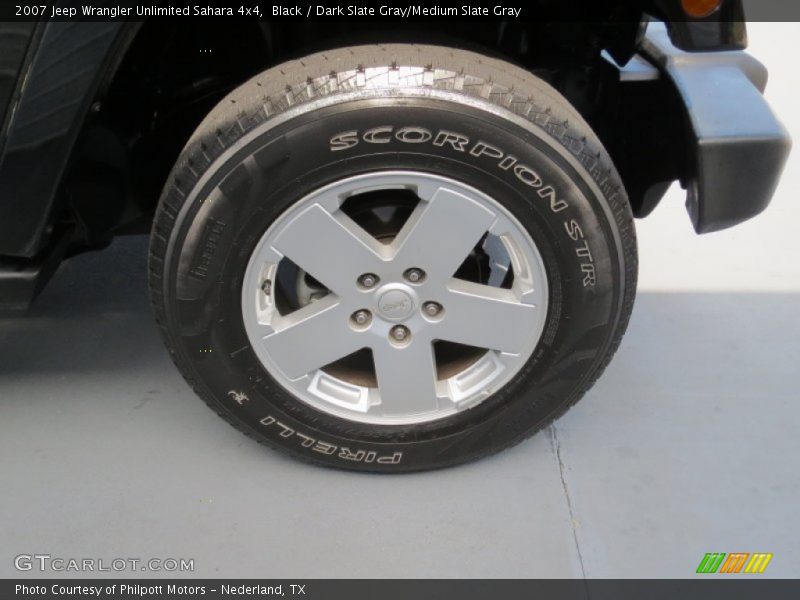 Black / Dark Slate Gray/Medium Slate Gray 2007 Jeep Wrangler Unlimited Sahara 4x4