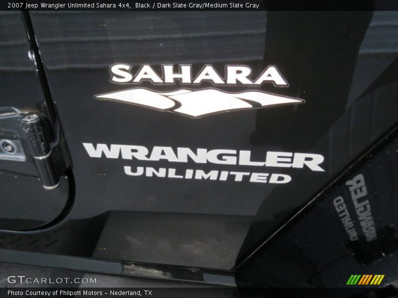 Black / Dark Slate Gray/Medium Slate Gray 2007 Jeep Wrangler Unlimited Sahara 4x4