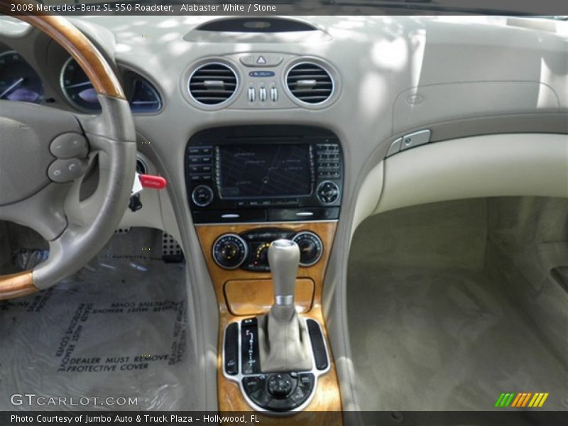 Alabaster White / Stone 2008 Mercedes-Benz SL 550 Roadster