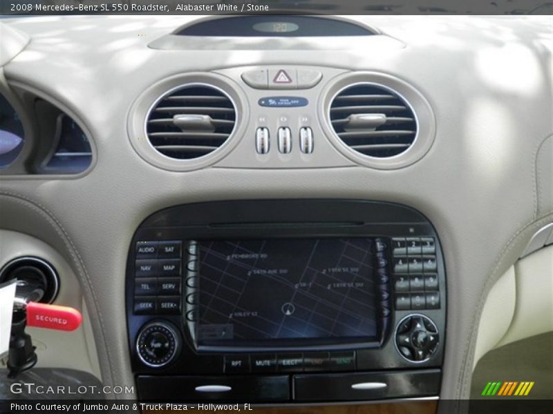 Alabaster White / Stone 2008 Mercedes-Benz SL 550 Roadster