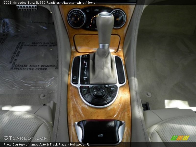 Alabaster White / Stone 2008 Mercedes-Benz SL 550 Roadster