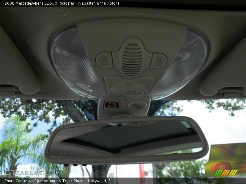 Alabaster White / Stone 2008 Mercedes-Benz SL 550 Roadster