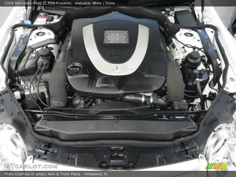 Alabaster White / Stone 2008 Mercedes-Benz SL 550 Roadster