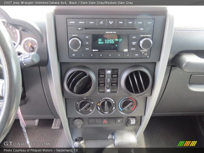 Black / Dark Slate Gray/Medium Slate Gray 2007 Jeep Wrangler Unlimited Sahara 4x4