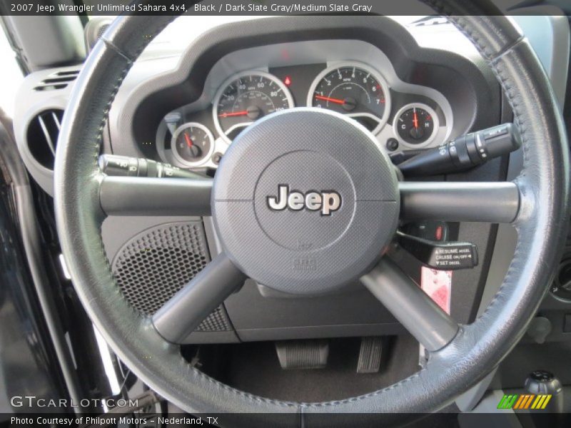 Black / Dark Slate Gray/Medium Slate Gray 2007 Jeep Wrangler Unlimited Sahara 4x4
