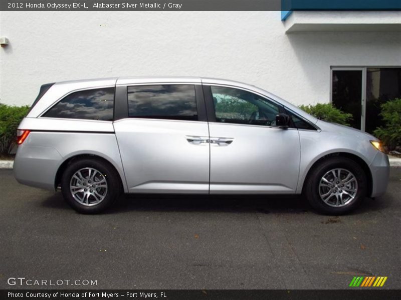 Alabaster Silver Metallic / Gray 2012 Honda Odyssey EX-L