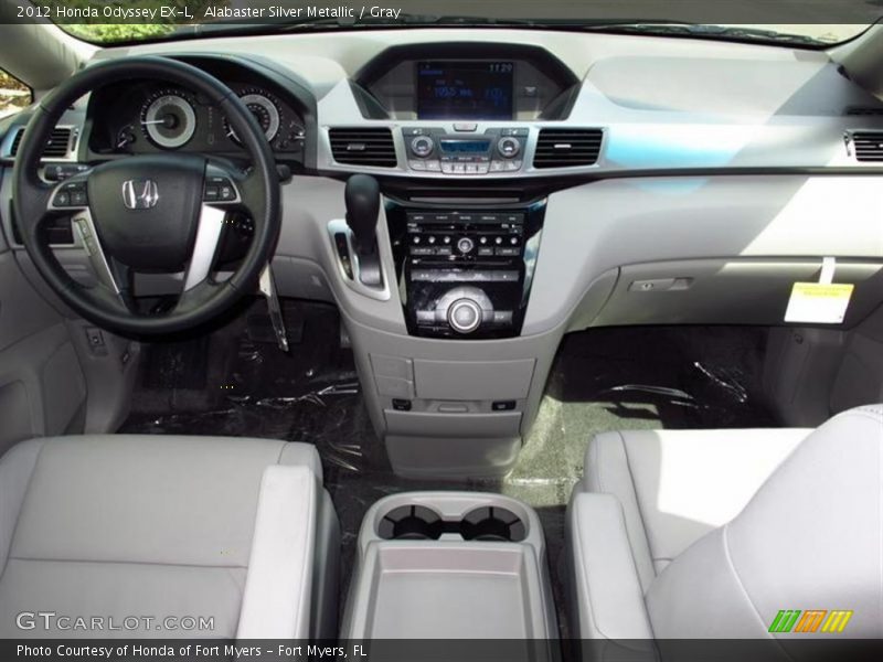 Alabaster Silver Metallic / Gray 2012 Honda Odyssey EX-L