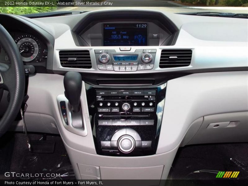 Alabaster Silver Metallic / Gray 2012 Honda Odyssey EX-L