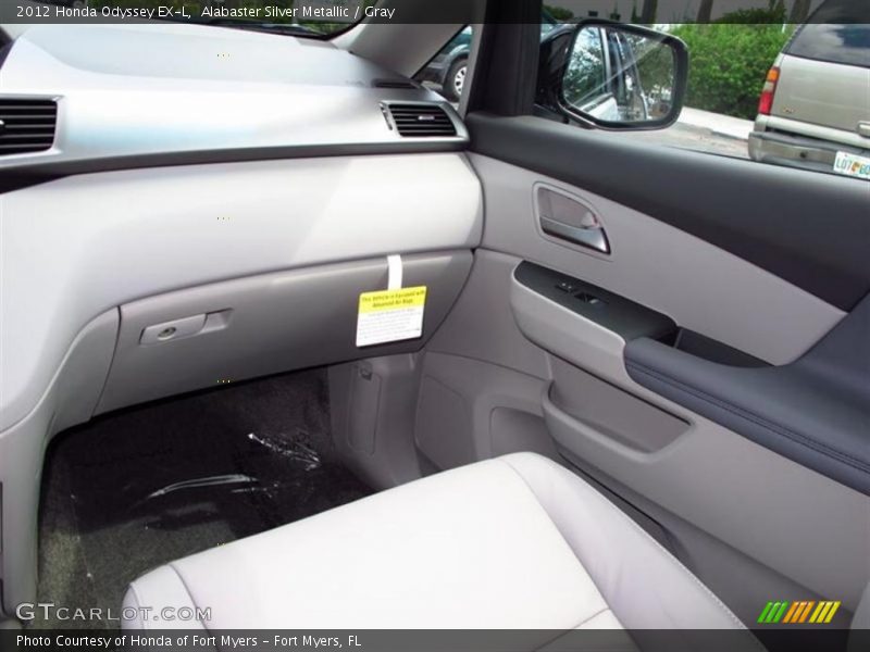 Alabaster Silver Metallic / Gray 2012 Honda Odyssey EX-L