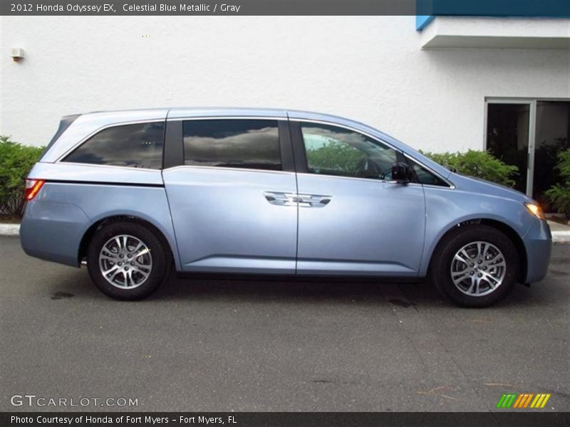 Celestial Blue Metallic / Gray 2012 Honda Odyssey EX