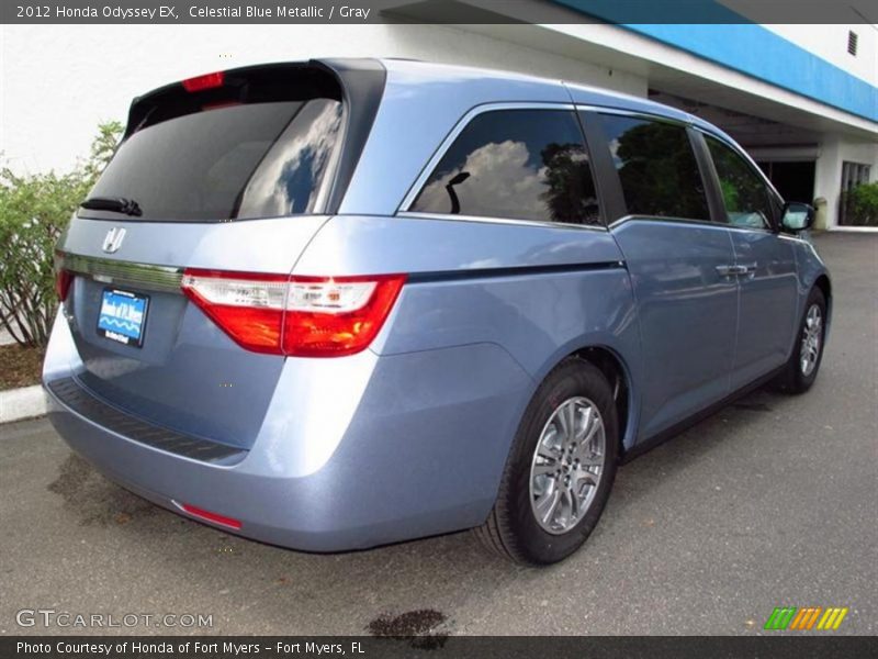 Celestial Blue Metallic / Gray 2012 Honda Odyssey EX