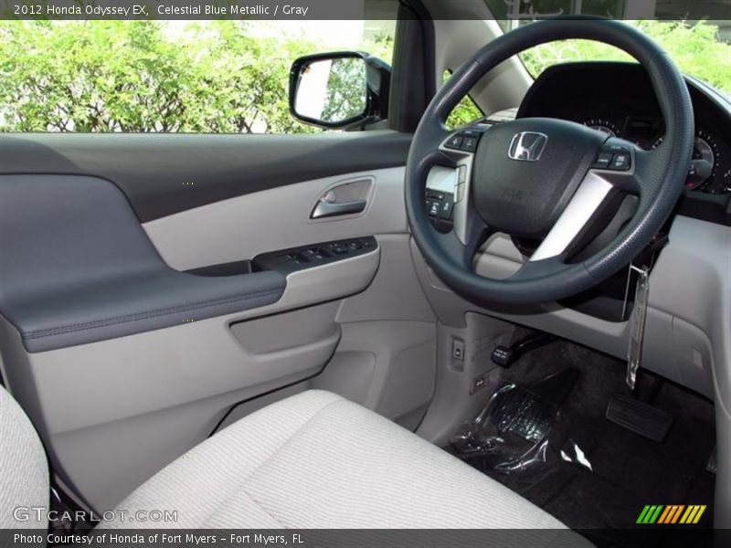 Celestial Blue Metallic / Gray 2012 Honda Odyssey EX