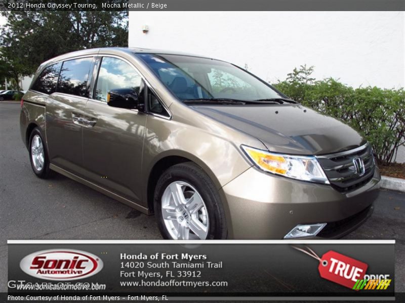 Mocha Metallic / Beige 2012 Honda Odyssey Touring