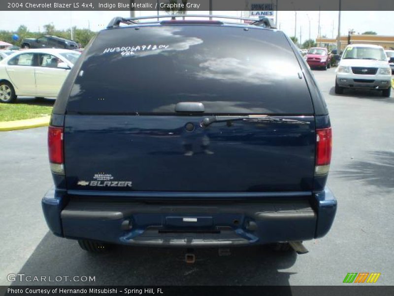 Indigo Blue Metallic / Graphite Gray 2004 Chevrolet Blazer LS 4x4