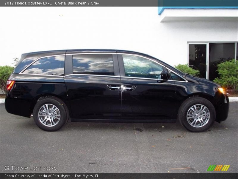 Crystal Black Pearl / Gray 2012 Honda Odyssey EX-L